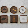 Load image into Gallery viewer, Rooster Coaster Set (Slate or Leatherette)