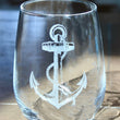 Load image into Gallery viewer, Anchor Engraved Glasses