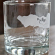 Load image into Gallery viewer, Anegada Island BVI Map Engraved Glasses