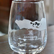 Load image into Gallery viewer, Anegada Island BVI Map Engraved Glasses