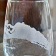 Load image into Gallery viewer, Anegada Island BVI Map Engraved Glasses