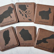 Load image into Gallery viewer, Apostle Islands Coaster Set - Dark Brown