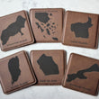 Load image into Gallery viewer, Apostle Islands Coaster Set - Dark Brown