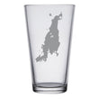 Load image into Gallery viewer, Aquidneck Island Map - Newport RI - Engraved Glasses