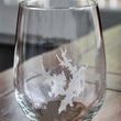 Load image into Gallery viewer, Badin Lake (NC) Map Engraved Glasses