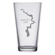 Load image into Gallery viewer, Bartlett Lake (AZ) Map Engraved Glasses