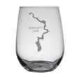 Load image into Gallery viewer, Bartlett Lake (AZ) Map Engraved Glasses