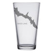 Load image into Gallery viewer, Bass Lake (CA) Map Engraved Glasses