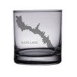 Load image into Gallery viewer, Bass Lake (CA) Map Engraved Glasses