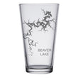 Load image into Gallery viewer, Beaver Lake (Arkansas) Map Engraved Glasses