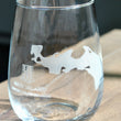 Load image into Gallery viewer, Beef Island BVI Engraved Map Glasses