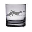 Load image into Gallery viewer, Big Bear Lake (CA) Map Engraved Glasses
