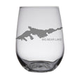 Load image into Gallery viewer, Big Bear Lake (CA) Map Engraved Glasses