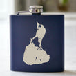 Load image into Gallery viewer, Block Island Engraved Stainless Steel Flask - 6 oz.