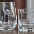Load image into Gallery viewer, Blue Heron Engraved Glasses