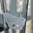 Load image into Gallery viewer, Bois Blanc Island Map Engraved Glasses
