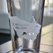 Load image into Gallery viewer, Bois Blanc Island Map Engraved Glasses