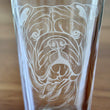 Load image into Gallery viewer, Bulldog Engraved Glasses