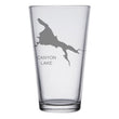 Load image into Gallery viewer, Canyon Lake (AZ) Map Engraved Glasses