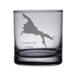 Load image into Gallery viewer, Canyon Lake (AZ) Map Engraved Glasses