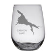 Load image into Gallery viewer, Canyon Lake (AZ) Map Engraved Glasses