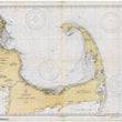 Load image into Gallery viewer, Cape Cod Bay Map 1933 - Nautical Chart Print - Paper | Canvas | Metal