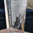 Load image into Gallery viewer, Casco Bay Map Engraved Glasses