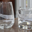 Load image into Gallery viewer, Cat Island Map Engraved Glasses
