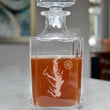 Load image into Gallery viewer, Chesapeake Bay Engraved Whiskey Decanter - 26oz Square Crystal Decanter with Stopper