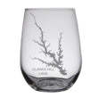 Load image into Gallery viewer, Clarks Hill Lake (GA) Engraved Map Glasses