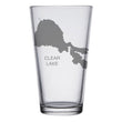Load image into Gallery viewer, Clear Lake (CA) Map Engraved Glasses