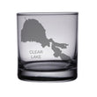 Load image into Gallery viewer, Clear Lake (CA) Map Engraved Glasses