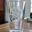 Load image into Gallery viewer, Compass Rose Engraved Glasses