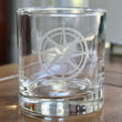 Load image into Gallery viewer, Compass Rose Engraved Glasses
