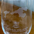 Load image into Gallery viewer, Cooper Island BVI Map Engraved Glasses