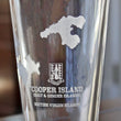 Load image into Gallery viewer, Cooper Island BVI Map Engraved Glasses