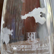 Load image into Gallery viewer, Cooper Island BVI Map Engraved Glasses