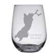 Load image into Gallery viewer, Cousins Island (ME) Map Engraved Glasses