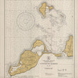 Load image into Gallery viewer, Cuttyhunk Map 1934 - Nautical Chart Print - Paper | Canvas | Metal