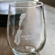 Load image into Gallery viewer, Damariscove Island Map Engraved Glasses