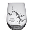 Load image into Gallery viewer, Deep Creek Lake (MD) Map Engraved Glasses