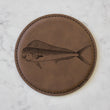 Load image into Gallery viewer, Dolphinfish (Mahi Mahi) Coaster Set (Slate or Leatherette)