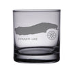 Load image into Gallery viewer, Donner Lake (CA) Map Engraved Glasses