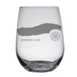Load image into Gallery viewer, Donner Lake (CA) Map Engraved Glasses