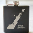 Load image into Gallery viewer, Door County Engraved Stainless Steel Flask - 6 oz.