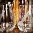 Load image into Gallery viewer, Door County Map Engraved Glasses