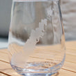 Load image into Gallery viewer, Door County Map Engraved Glasses