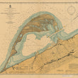 Load image into Gallery viewer, Erie Harbor and Presque Isle Map 1901 - Nautical Chart Print - Paper | Canvas | Metal