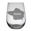 Load image into Gallery viewer, Faial Island Map Glasses