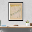Load image into Gallery viewer, Florida Keys Map 1940 - Nautical Chart Print - Paper | Canvas | Metal